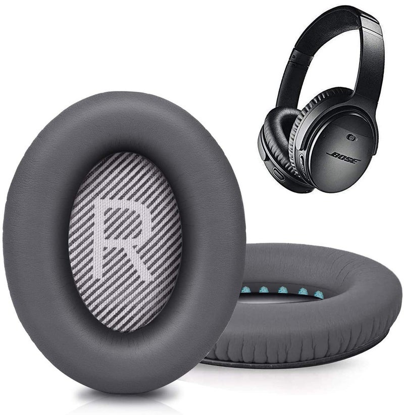 GEVO Replacement Ear Pads for Bose SoundTrue Headphones Around-Ear Style, Memory Foam Also Fits QuietComfort 35/ QC35 II Around-Ear Headphones(Dark Grey) - Image 1